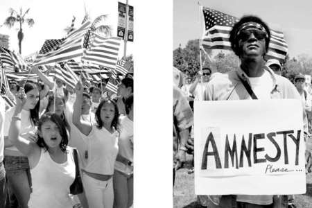Demonstrators  of all races and ages came together to march for amnesty rights.
