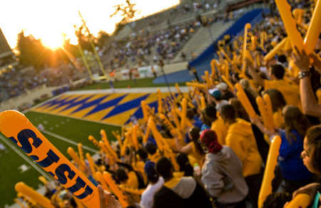 Spartan stadium with SJSU fans.