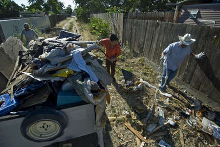 Parklawn residents make it a daily shore to clear out trash from the neighborhood alleyways; which some inactive residents do not clear out themselves, according to Hortencia Franco. In most, if not all, alleyways have trash piled up without any end insight. "...and this is just a portion of it, imagine if we had trash services to handle all of it." 